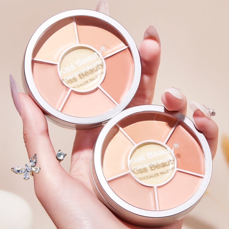 Bảng Kem Che Khuyết Điểm 6 Màu Kiss Beauty #23137