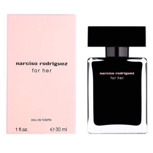 [30ml, new, authentic] NƯỚC HOA NARCISO RODRIGUEZ EAU DE TOILETTE (Chai màu đen) SALE 50%