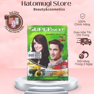 Dầu Gội Phủ Bạc / Dầu Gội Nhuộm Thảo Dược Dcash Super Nova Chính Hãng (1 hộp /12 gói)