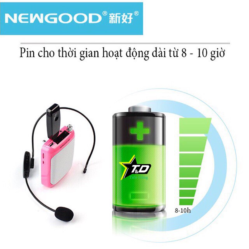 [Mã ELHACE giảm 4% đơn 300K] Mic trợ giảng không dây Newgood P11 chạy sóng UHF phù hợp tất cả dòng máy hỗ trợ mic