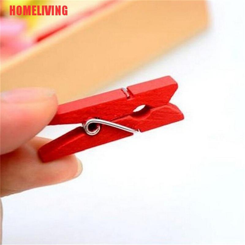 [HOMELIVING] Set 50 Kẹp Gỗ Tự Nhiên Mini Kẹp Ảnh / Giấy / Quần Áo Thủ Công Bán Chạy