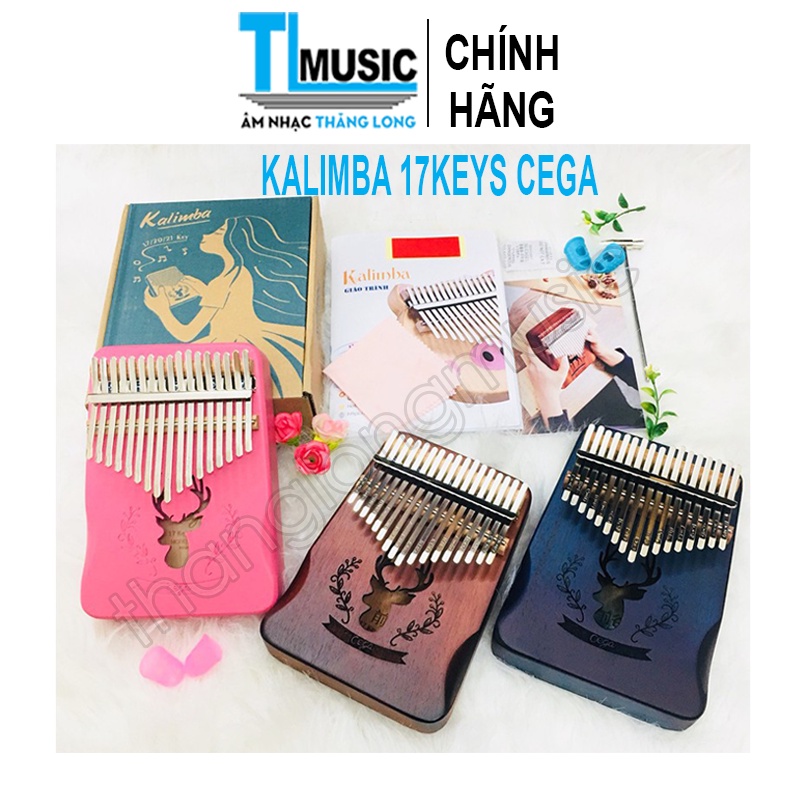 [FULL PHỤ KIỆN] Đàn kalimba 17 phím Cega gỗ nguyên khối cao cấp Mahagony