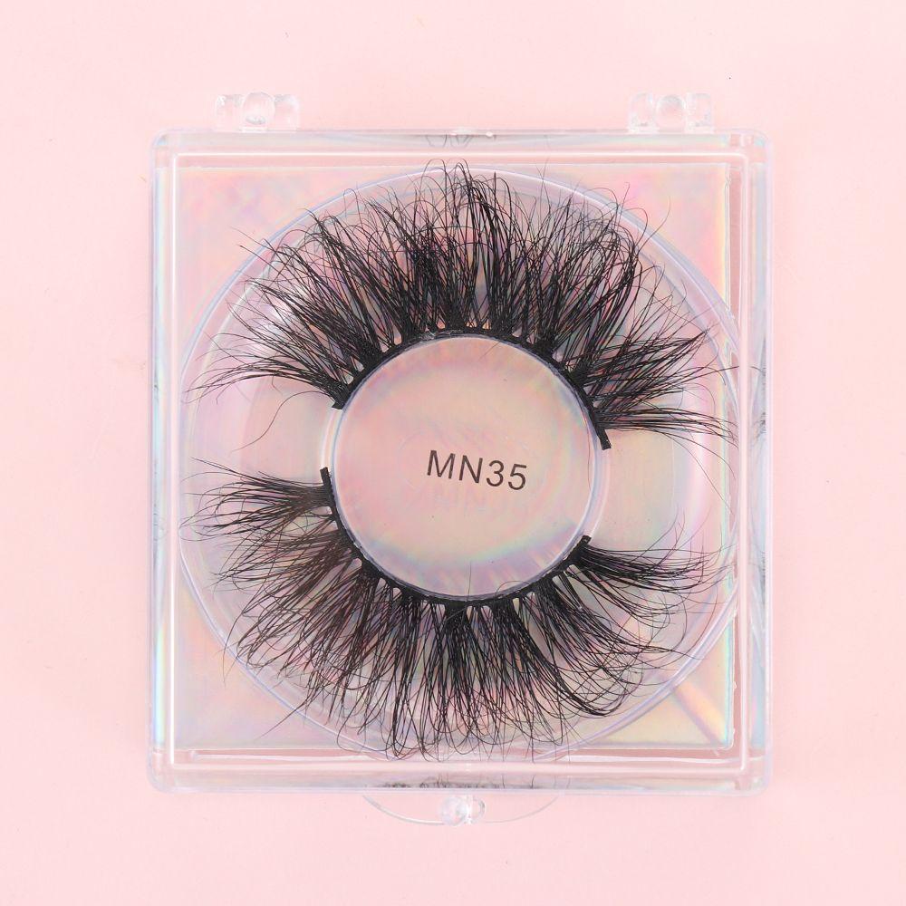 1 Cặp Lông Mi Giả Dài 100% Lông Chồn 3D Thời Trang Dành Cho Nữ