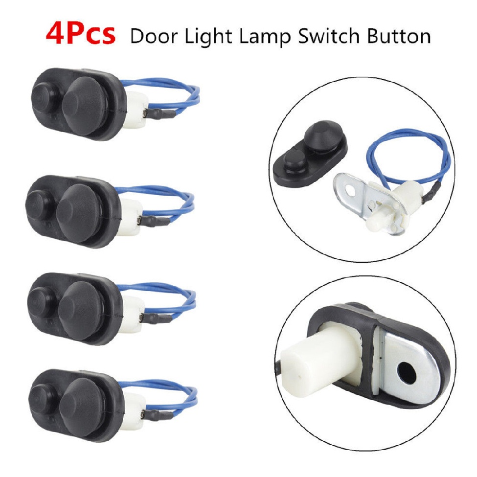 4pcs Universal Auto Car Interior Door Courtesy Light Lamp Switch Button