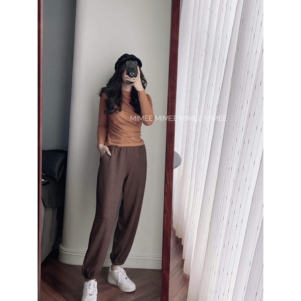 Áo nhún vạt lệch cổ thuyền mimee