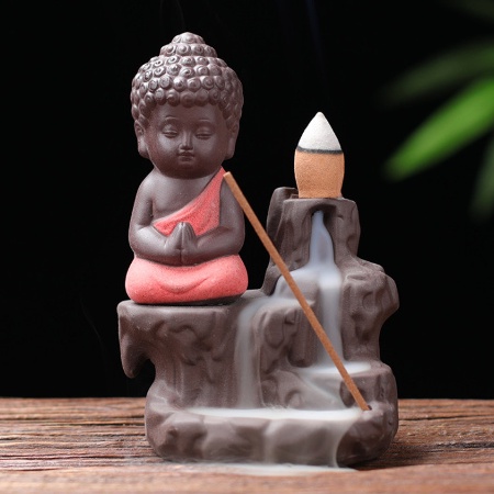 Thác Khói Trầm Hương Phật Tọa Bên Suối - Tặng 5 Nụ Trầm Cao Cấp