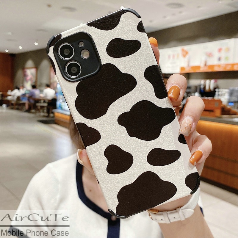 Ốp lưng iPhone 12 11 Pro X XR XS Max 8 7 6 6S Plus SE 2020 8+ 7+ 6+ 6S+ Fashion Black And White Line Stitching Soft Case