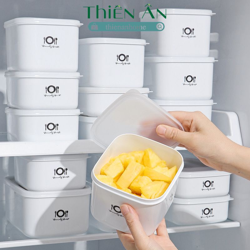 Hộp đựng thực phẩm tủ lạnh, Hộp trữ đông bảo quản đồ ăn chất liệu nhựa tupperware cao cấp an toàn quay lò vi sóng
