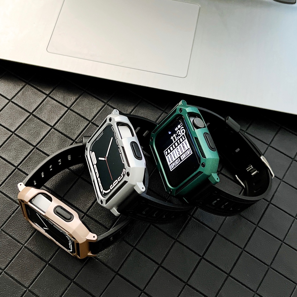 Ốp Bảo Vệ Bằng TPU Silicone Dành Cho Apple Watch 44Mm 45Mm 42Mm 40 / 38Mm iwatch Series 8 7 6 5 4 SE