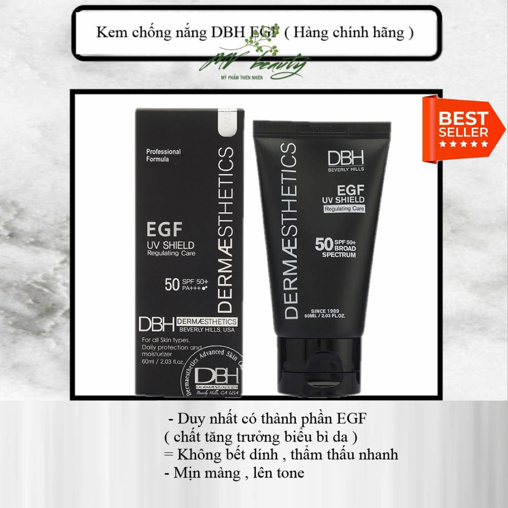 Kem chống nắng DBH EGF UV Shield SPF50 PA+++ 60ml - MY VANS BEAUTY