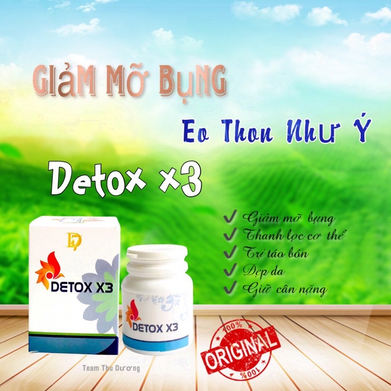 Viên Uống Detox X3 Chanel Châu thanh lọc cơ thể - 8938518583031