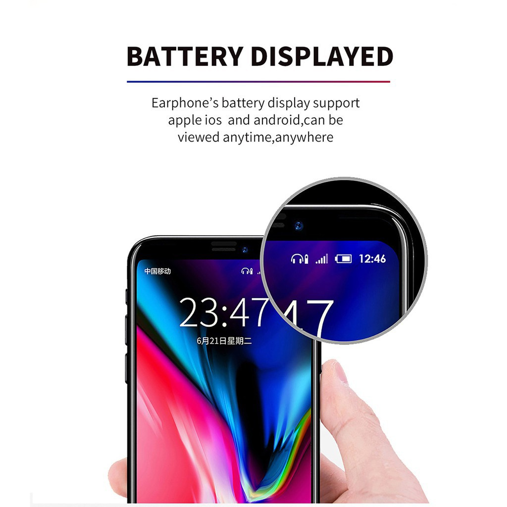 Tai Nghe Nhét Tai Bluetooth Không Dây Tws inpods12 Có Micro Tương Thích Với Hệ Thống Android Và ios