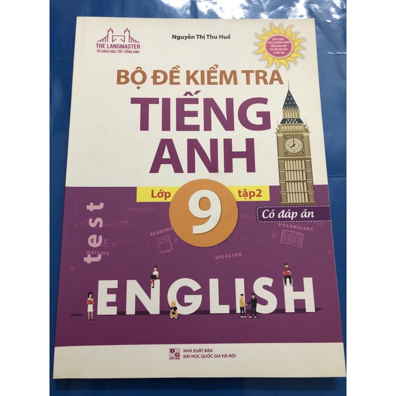 Sách - Bộ đề kiểm tra tiếng anh lớp 9 (Combo 2 tập)