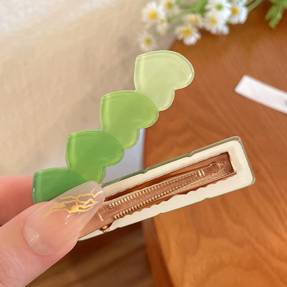 Kẹp Tóc Màu Gradient Bằng Acrylic Dễ Thương