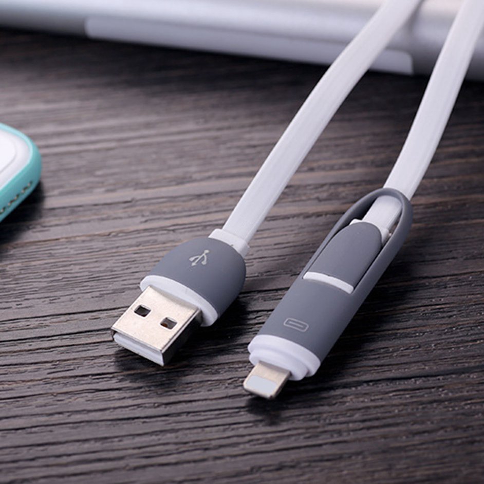 Dây Cáp Sạc 2 Trong 1 Cho Iphone Android