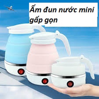 Ấm đun nước mini có thể gấp gọn tiện lợi cho du lịch, ấm siêu tốc mini