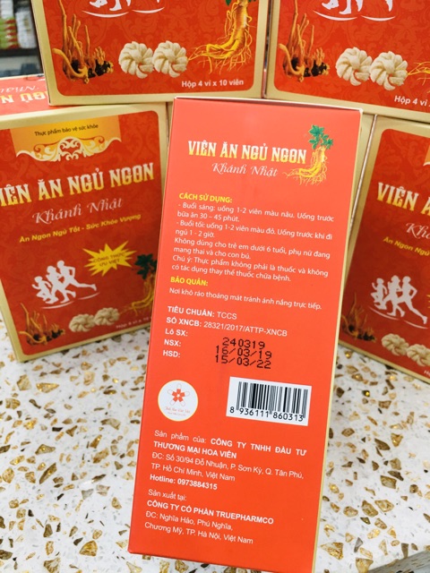 VIÊN ĂN NGỦ NGON KHÁNH NHẬT 40 VIÊN