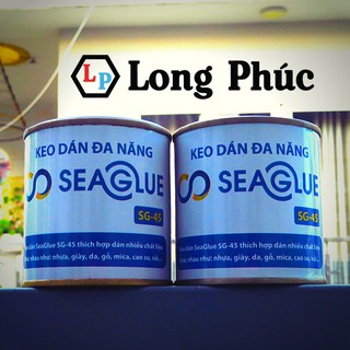 🌸[FreeShip50k]📦 2 lọ Keo Dán Đa Năng Seaglue SG-45| Trong Suốt, Chịu Nước, Chịu Nhiệt, Dính Chắc| Lọ 300gr|Long Phúc💖