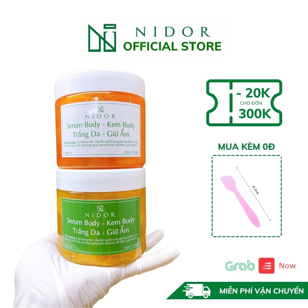 Serum Body Kích Trắng 500ml - Whitening Body Serum