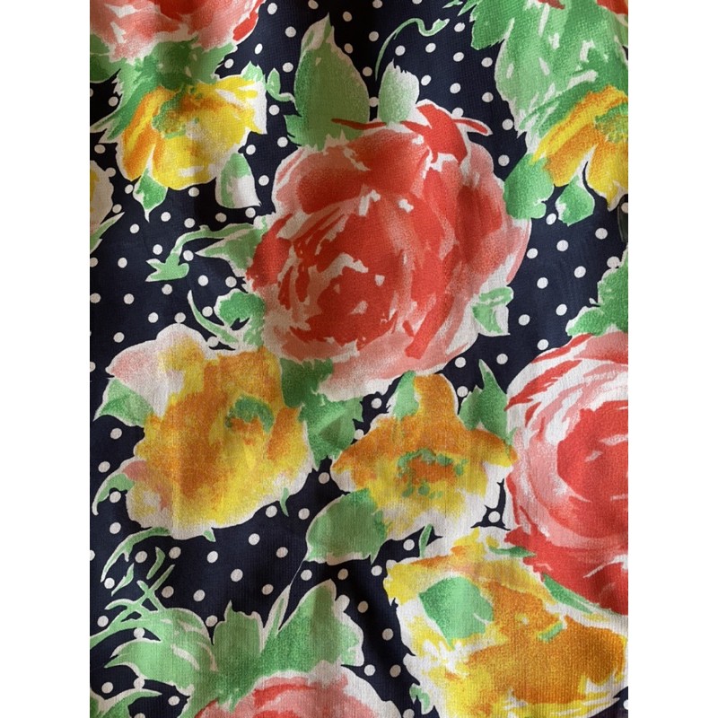 [Thanh Lý] Váy voan Nhật, 2 lớp, hoa vintage size L new 100% | BigBuy360 - bigbuy360.vn
