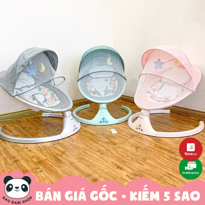 FREE SHIP !!! Nôi điện cho bé KUB có điều khiển từ xa, loa bluetooth và đung đưa 5 chế độ