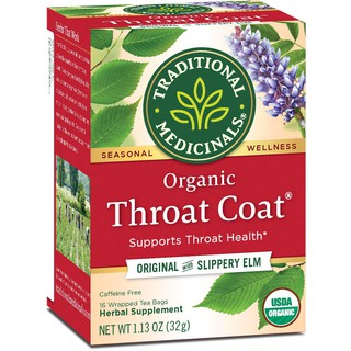 Trà hữu cơ giảm đau họng Traditional Medicinals Organic Throat Coat