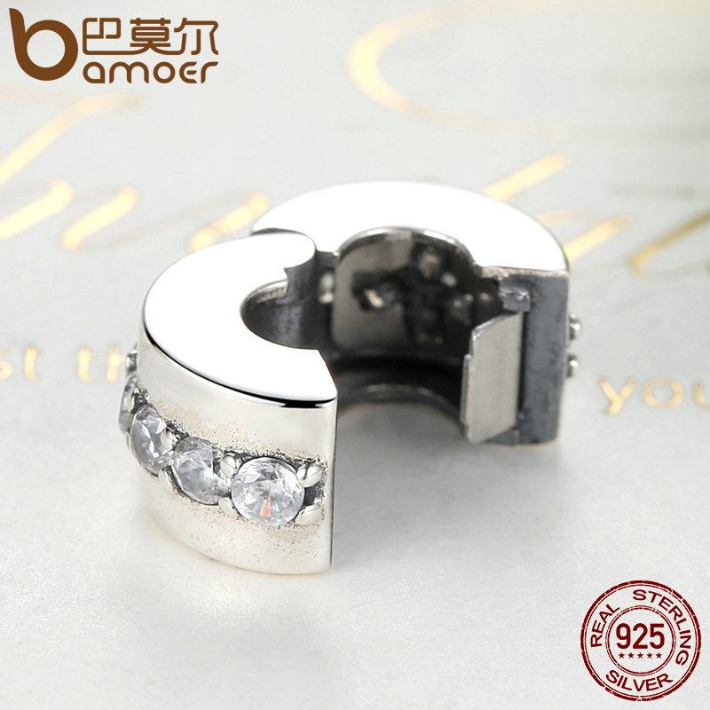 [Mã FACBGO245 giảm 10K đơn bất kì] CHARMS Bamoer Vòng Tay Mạ Bạc 925 100% Đính Đá Cz Thời Trang Cho Nữ Psc032