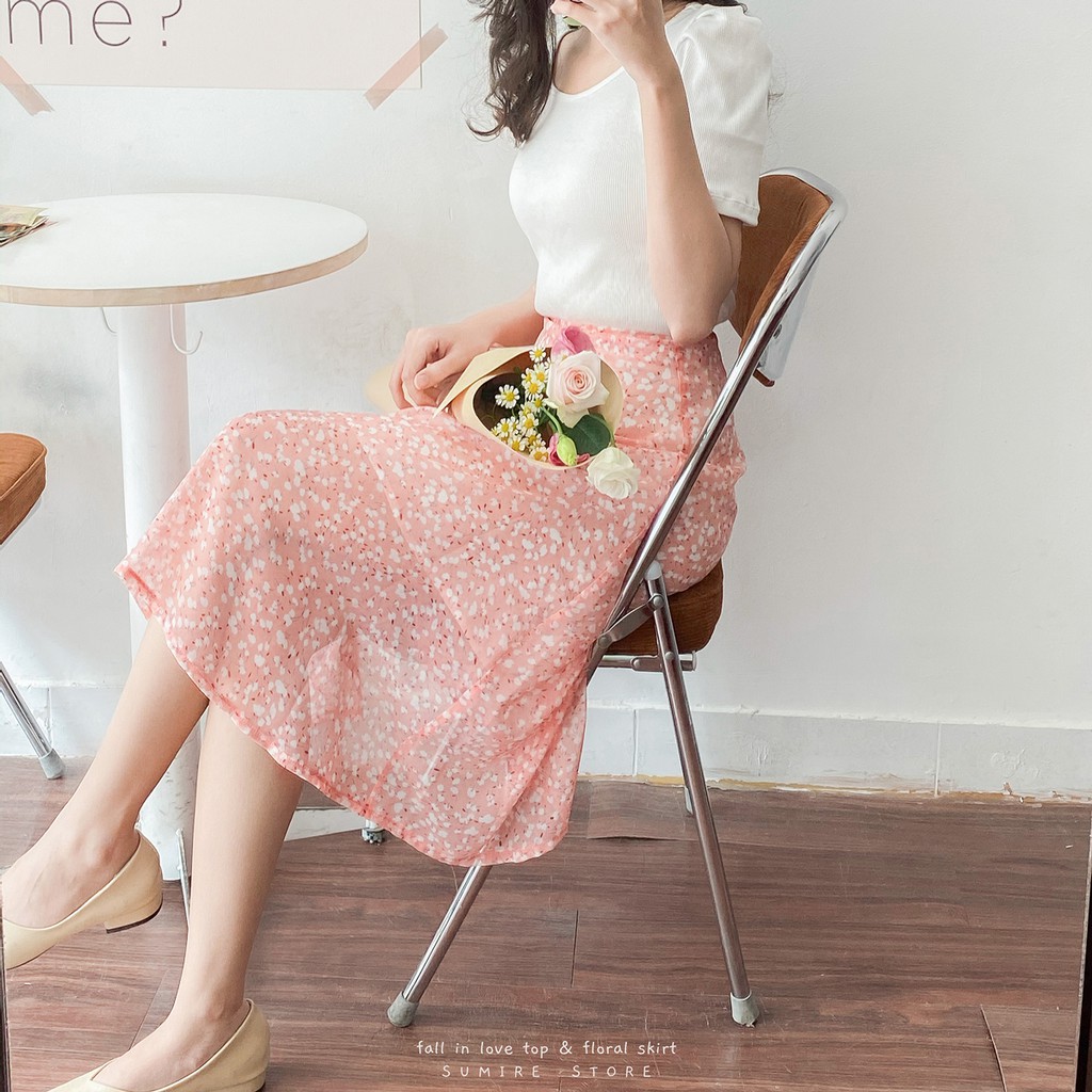 Sumire Store Chân váy voan hoa nhí | BigBuy360 - bigbuy360.vn
