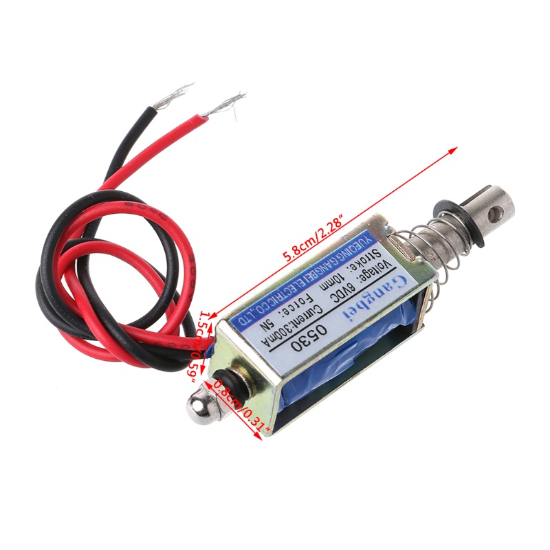 Nam châm điện từ Jf-0530B Dc 6v 12v Gangbei-0530B