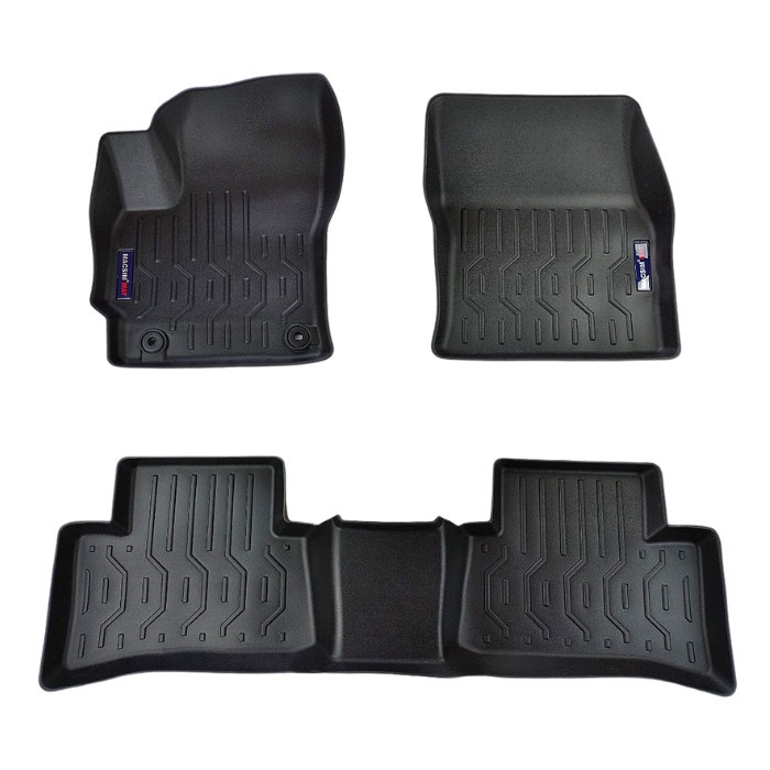 Thảm lót sàn xe ô tô Toyota Cross Nhãn hiệu Macsim chất liệu nhựa TPV cao cấp màu đen nhẵn (170)