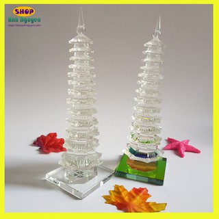 Tháp văn xương pha lê 13 tầng - t0003