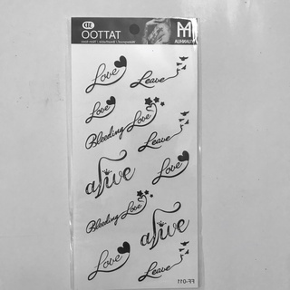 Hình xăm dán chữ, mẫu vô cực 10x20cm- mua 5 tặng 1 tấm đồng size