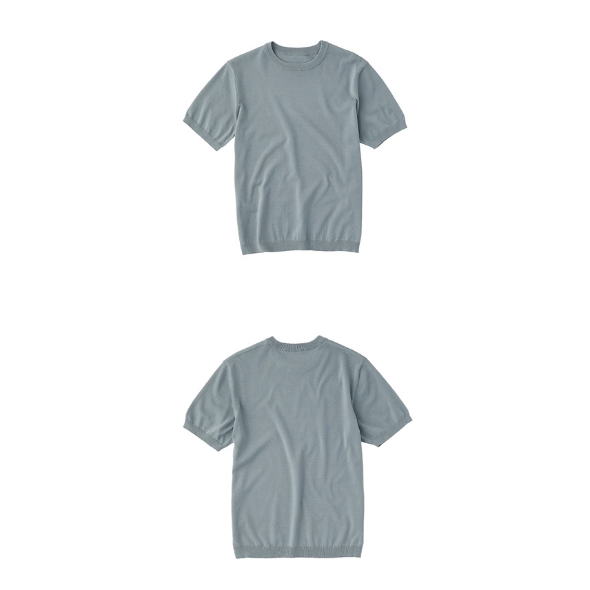 Áo thun nam dệt kim, cổ tròn, xuất dư Hàn Quốc thương hiệu WELLMADECOM, chất liệu cotton thoáng mát - WELLPOLO