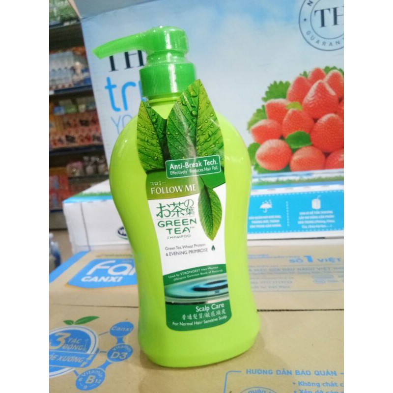 Dầu gội trà xanh Follow Me Green Tea Scalp Care Shampoo (750ml)