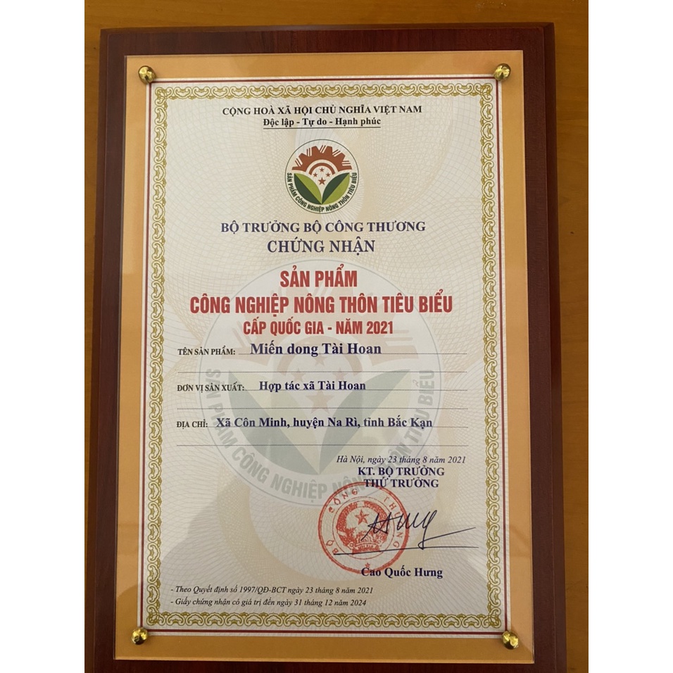 Miến dong Tài Hoan - Đặc sản Na Rì, Bắc Cạn - Túi 500gr - Sản phẩm OCOP 5sao - Siêu thị nông sản D2 Mart