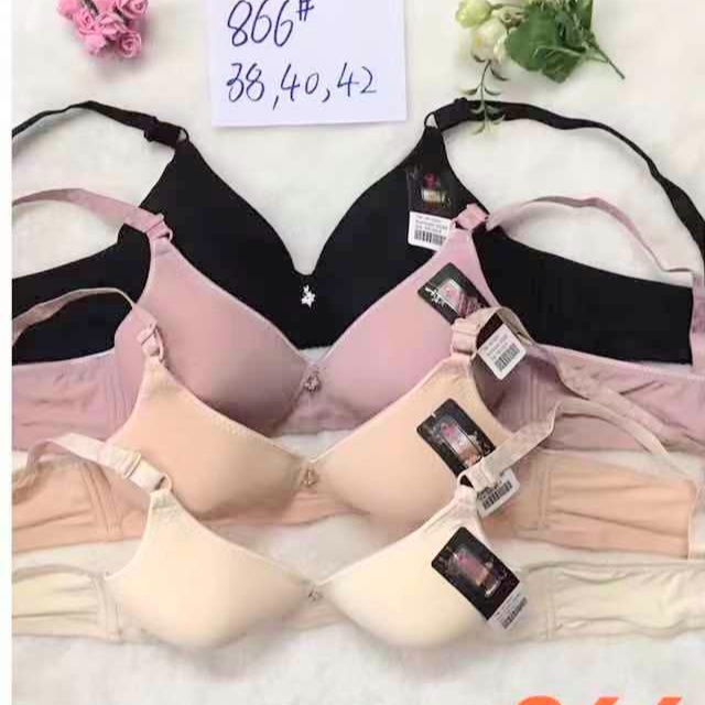 Aó ngực lót nữ thông hơi mút mỏng không gọng A866 quả to cup C big size lớn 40 42 chất đẹp cho người béo mập