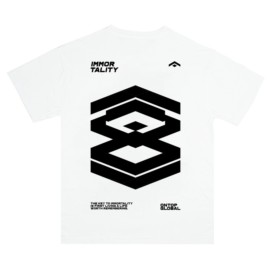 Áo thun nữ form rộng tay lỡ màu trắng ONTOP - Big Logo | BigBuy360 - bigbuy360.vn