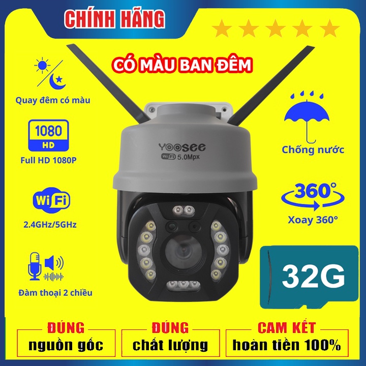 [MẪU 2021- CAM TO] Camera không dây YOOSEE PTZ ngoài trời xoay 10 đèn Led chiếu sáng ban đêm | WebRaoVat - webraovat.net.vn