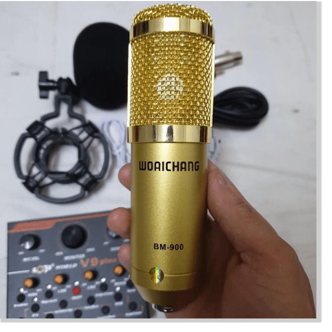 Micro karaoke thu âm BM900 hát cực hay giá tốt nhất