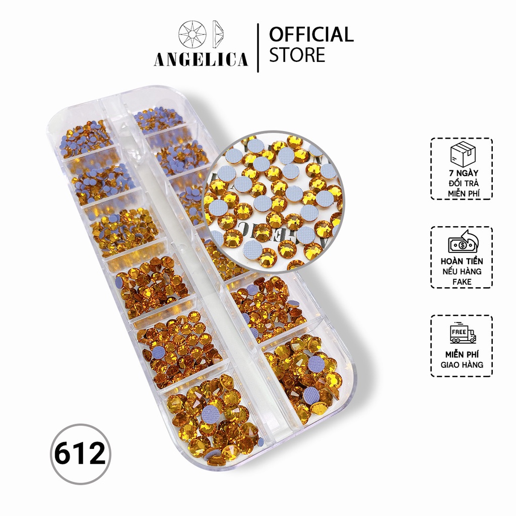 Đá Chân Lưới Nail 12 Khía Topazc Đính Móng ANGELICA 612