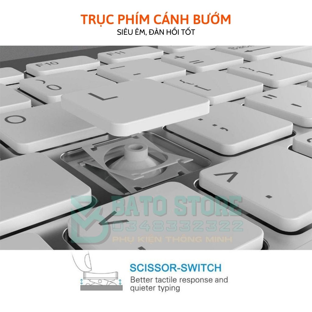 Bàn Phím Bluetooth Không Dây X5, Kiểu Dáng MAC, Thiết Kế Sang Trọng, Nhỏ Gọn, Tiện Lợi