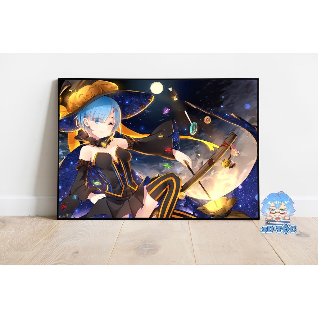 Ảnh POSTER A3 Dán Tường Cao Cấp Rem (25) Anime Manga Light Novel Re:Zero By 2D Tộc Shop