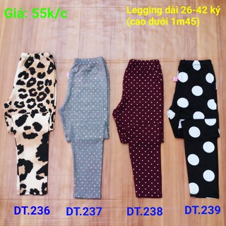 Quần thun ôm bé gái - Quần legging cho bé gái (SET 3C)