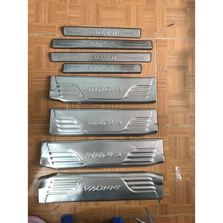 Ốp bậc trong, bậc ngoài inox toyota innova 2006-2015