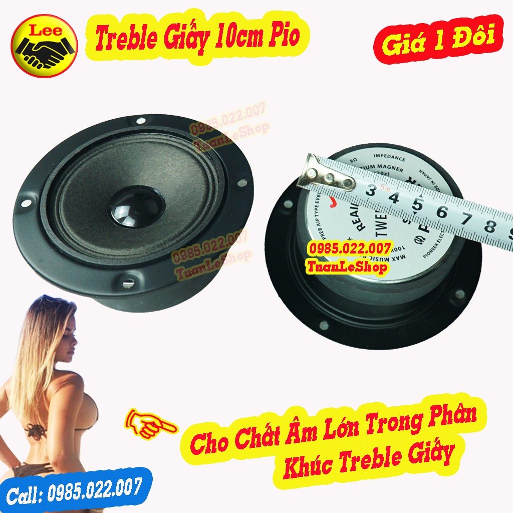 LOA TREBLE GIẤY 10CM PIO, TREP GIẤY – Giá 1 Cặp
