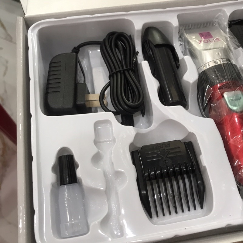 Tông Đơ Cắt Tóc-2 Pin Sạc-Đầy Đủ Phụ Kiện Đi kèm