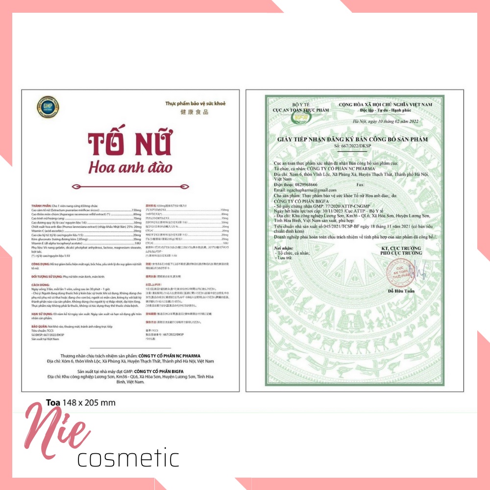 Tăng nội tiết tố,điều hoà kinh nguyệt,đẹp da - dáng đẹp