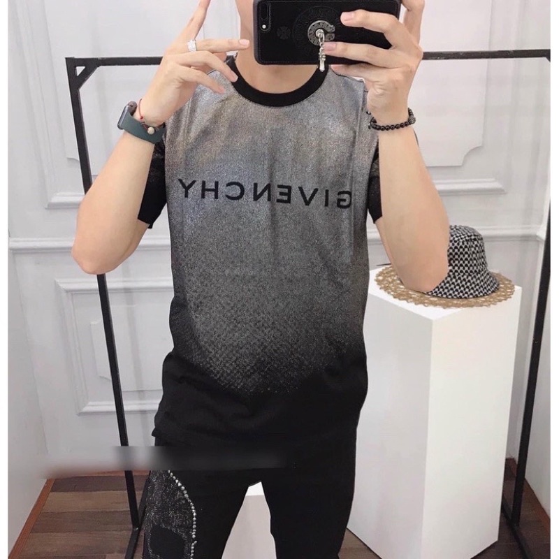 Áo thun loang Givench.y hoạ tiết loang vai from unisex nam nữ