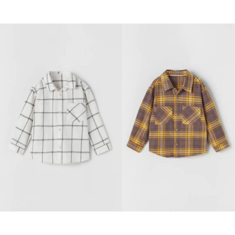 Áo sơ mi kẻ sọc Zara auth