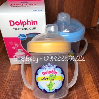 Bình tập uống 3 lỗ silicon Dolphin 250ml